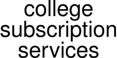 college subscription services coupons