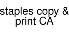 staples copy & print CA coupons